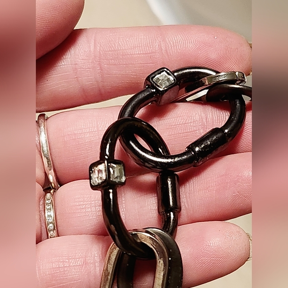 NWT NORDSTROM OFF THE RACK 14TH & UNION XL CHAIN HARDWARE TOGGLE BRACELET! - Picture 10 of 13